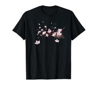 Sakura Cherry Blossom, Flowers Bloom in Spring Value Graphic T-Shirt, Men, Black, L