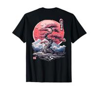 Sakura Cherry Blossom Fuji Urban Aesthetic Japan Backprint T-Shirt