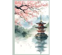 Sakura Cherry Blossom Hardcover Journal: 120 Lined Pages Notebook for Men & Women | 6x9 Writing Diary for Notes, Goals & Daily Reflection