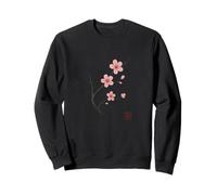 Sakura Cherry Blossom Tree Branch Minimalist Japanese Sumi E Sweatshirt