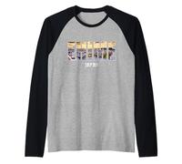 Sakura Cherry Cities of Japan Ehime City Established Vintage Raglan Baseball Tee