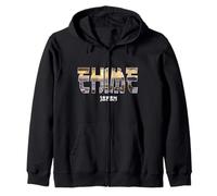 Sakura Cherry Cities Of Japan Ehime City Established Zip Hoodie