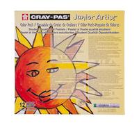 SAKURA Cray-Pas Junior Artist Oil Pastel Set - Classroom Box 432 Pieces - 12 Colours - Soft Blendable Oil Pastels for Kids - Non-Toxic Safe for Children