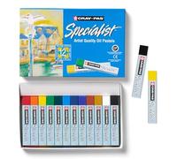 SAKURA Cray-Pas Specialist Oil Pastel Set - Soft Oil Pastels for Artists - 12 Colors