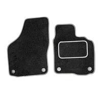 Sakura DD1006GY Tailored Van Mats, Black with Carpet Heelpad - Grey Trim