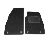 Sakura DD1007 Tailored Van Mats, Black with Carpet Heelpad - Black Trim