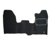 Sakura DD1027GY Tailored Van Mat, Black with Carpet Heelpad - Grey Trim