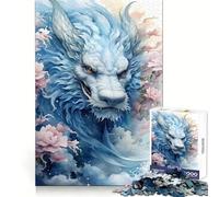 Sakura Dragon Chinese Hard Jigsaw Puzzle for Adults 1000 Pieces Mind Puzzle Calm Relax Art Assembly (50x75cm)