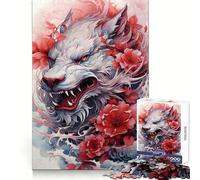 Sakura Dragon Chinese Jigsaw Puzzles for Adults1000 Pieces Memory Boost Together Fun Image Assembly Art Collectible (38x26cm)