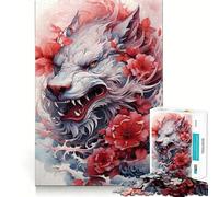 Sakura Dragon Chinese Jigsaw Puzzles for Teenagers 1000 Piece Thought Toy Calm Escape Precise Edge Amazing Present (38x52cm)