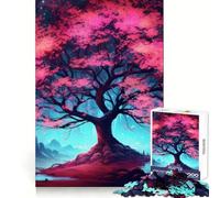 Sakura Dreamscape Japan Jigsaw Puzzles 1000 Piece for Teenagers Fine Logic Toy Easy Leisure Neat Edge Festival Gift (50x75cm)