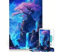 Sakura Dreamscape Temple 1000 Piece Jigsaw Puzzles for Teenagers Jigsaw Clear Logic Toy Peaceful Time Perfect Cut Santa Wish List (38x52cm)