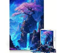 Sakura Dreamscape Temple Jigsaw Puzzles for Adults 1000 Piece Smart Game Relaxing Fun Pattern Assembly Cherished Gift (50x75cm)