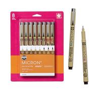 SAKURA Fine Tip Pen, Sepia, 1 Count (Pack of 8)