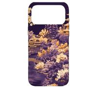 Sakura Garden at Dusk with City Backdrop Case for iPhone 17 Pro Max