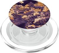 Sakura Garden at Dusk with City Backdrop PopSockets PopGrip for MagSafe