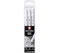 Sakura Gelly Roll Set 3 Bright White Gel Pens Fine/Medium/Bold