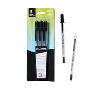 SAKURA Gelly Roll Gel Pens - Medium Point Ink Pen for Journaling, Art, or Drawing - Classic Black Ink - Medium Tip - 3 Pack