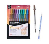 SAKURA Gelly Roll Moonlight 10 Gel Pens - Bold Ink Pen for Journaling, Art, or Drawing - Assorted Earth & Jewel Tone Ink - Bold Line - 10 Pack