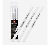 Sakura : Gelly Roll Pen : Basic Set : Bright White Gel Pens : Fine : Set of 3
