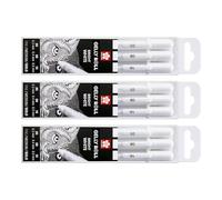 Sakura Gelly Roll pen White assorted sizes, 05 Fine / 08 Medium / 10 Bold - 3 pen set (White - asst sizes)