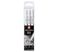 Sakura Gelly Roll Set Bright White Fine-Medium-Bold | 3 Pens