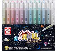 SAKURA Gelly Roll Stardust Gel Ink Pen Set - Bold Sparkling, Glittering & Assorted Colors 12Pens