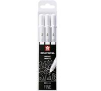 Sakura Gelly Roll Gel Pen Set – Bright White Fine 05 – 3 Pens in Case