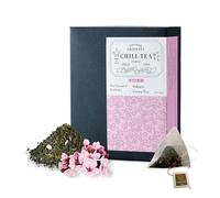 Sakura Green Tea Bags by CHILL TEA Tokyo (30 Tea Bags) Cherry blossom tea, Flavoured Tea, Japanese Teabags- Plastic-free, Plant-based Tea Bags, Fruity Floral Flavour