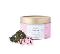 Sakura Green Tea by CHILL TEA Tokyo (30g Loose Leaf) - Cherry Blossom Flavoured Japanese Tea With Fruity Floral Flavor, Taste of Japan