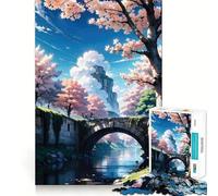 Sakura Japan 1000 Piece Jigsaw Puzzles for Adults Teenagers Solid Logic Toy Quiet Fun Precision Cut Santa Wish Pick (38x26cm)
