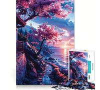 Sakura Japan Jigsaw Puzzle for Adults 1000 Pieces Mind Puzzle Calm Pastime Image Assembly Lovely Present (50x75cm)