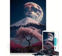 Sakura Japan Jigsaw Puzzles for Adults1000 Piece Mind Skill Group Joy Quality Edge Art Collection Piece (50x75cm)