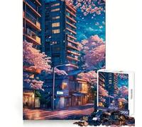 Sakura Japan Landscape Jigsaw Puzzles 1000 Pieces for Teenagers Raise Memory Easy Leisure Clean Edge Xmas Surprise (38x52cm)