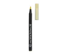 SAKURA Koi Colouring Brush Pen - Lemon Yellow Light - Flexible Brush Tip for Sketching & Illustrations - Vibrant Colour, Water-Based Ink