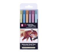 SAKURA Koi Colouring Brush Pen set Earth| 6 colours