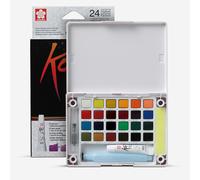 Sakura : Koi : Watercolour Paint Field Box : Half Pans : Set of 24