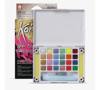 Sakura : Koi : Watercolour Paint : Pocket Field Box : Half Pans : Set of 24