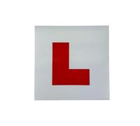 Sakura L Plates For Learner Drivers LP102 - Pair Self-Adhesive Or Tie On - Safe Visible Durable