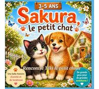 Sakura le petit chat. Rencontre Téki le petit chien