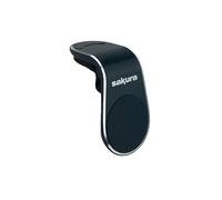 Sakura Magnetic Air Vent Mount for Mobile Phones SS5447 - Fits Devices up to 9cm x 16.5cm - Includes Magnet and Protective Silicon Pads