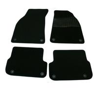 Sakura Mat Set Audi A6 Carpet with Rubber Heelpad 2009-2011 - Black