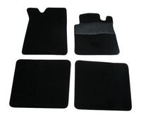 Sakura Mat Set includes Carpet with Rubber Heelpad for Renault Kangoo MPV 5-Seat 2003-09 - Black