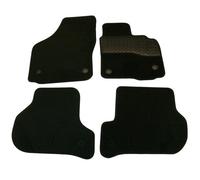 Sakura Mat Set Seat Altea Facelift 11-15 Carpet with Rubber Heelpad - Black