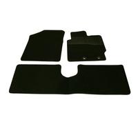 Sakura Mat Set Toyota Yaris Carpet with Rubber Heelpad 2011 Onwards - Black