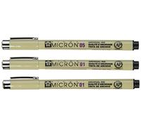SAKURA Micron Pen Set Zentangle 3pc, black