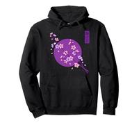 Sakura Moon Blooming Cherry Blossom Flower Japanese Anime Pullover Hoodie