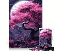 Sakura Moon Tree Jigsaw Puzzle for Teenagers 1000 Pieces Mind Skill Toy Gentle Leisure Design Assembly Premium Gift (50x75cm)