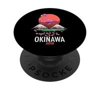 Sakura Okinawa Japan Flamingo PopSockets Adhesive PopGrip