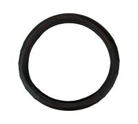 Sakura ‘Osterley' Steering Wheel Cover Black Red Stiching Carbon Design Universal Easy Fit For Most Cars Vehicles Improve Grip Soft Comfortable Faux Leather Look